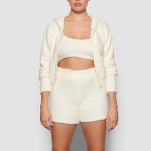 COZY KNIT ZIP UP HOODIE